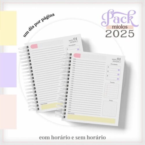 Arquivo Digital Combo Miolos Agenda Feminina 2025 -192