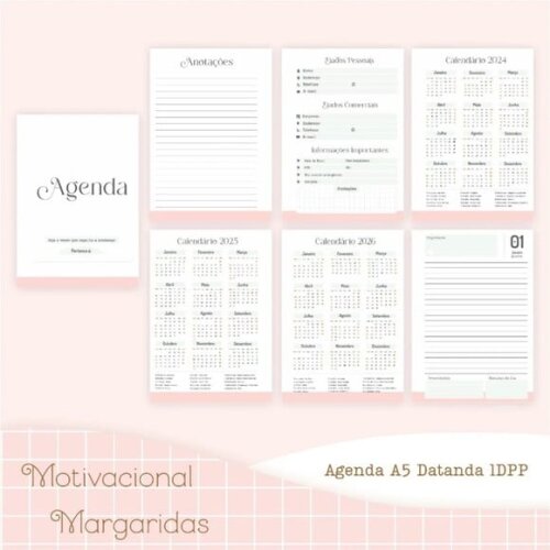 Arquivo Digital Combo Motivacional Margaridas 2025 -930