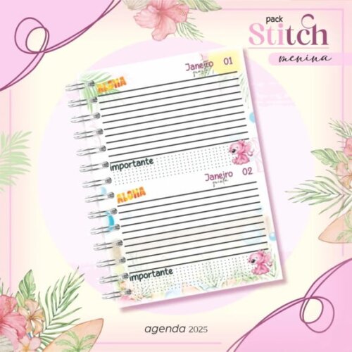 Arquivo Digital Combo Stitch Menina - 665