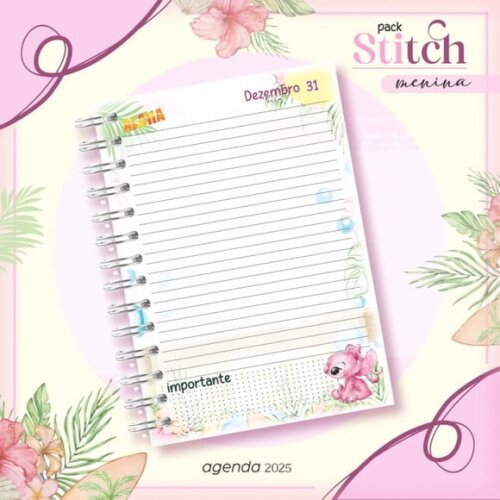 Arquivo Digital Combo Stitch Menina - 665