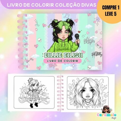 Arquivo Digital Divas do Pop Livros de para Colori -4492