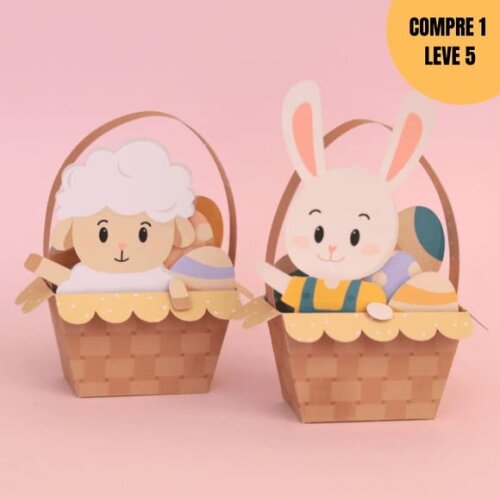 Arquivo Digital Doce Bingo+ Duo Cestinhas Páscoa -2381