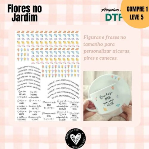 Arquivo Digital Dtf Uv Flores do Jardim -3163