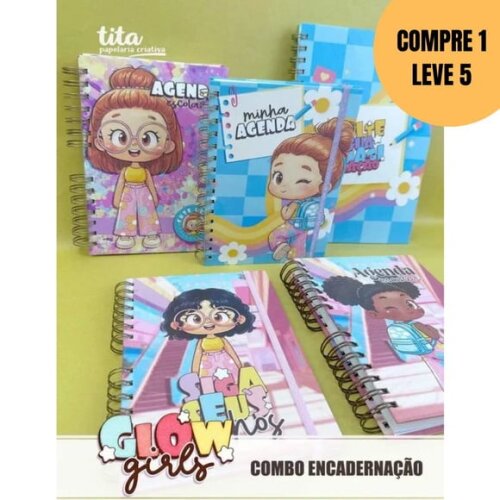 Arquivo Digital Escolar 2026 Combão Encadernação Menina