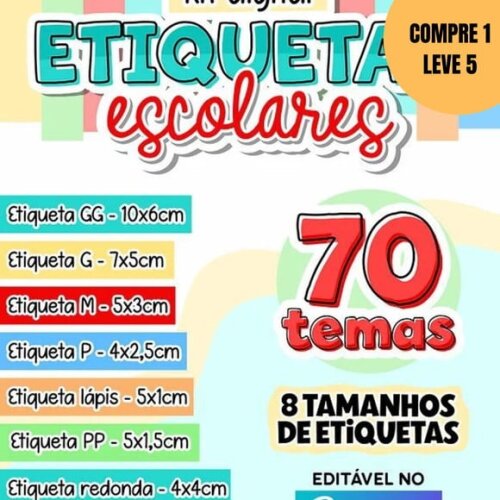 Arquivo Digital Etiquetas Escolares 2026 -6274