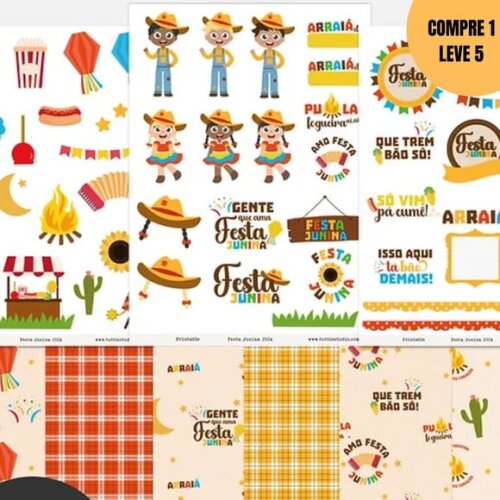 Arquivo Digital Festa Junina Kit Digital + Placas -3542