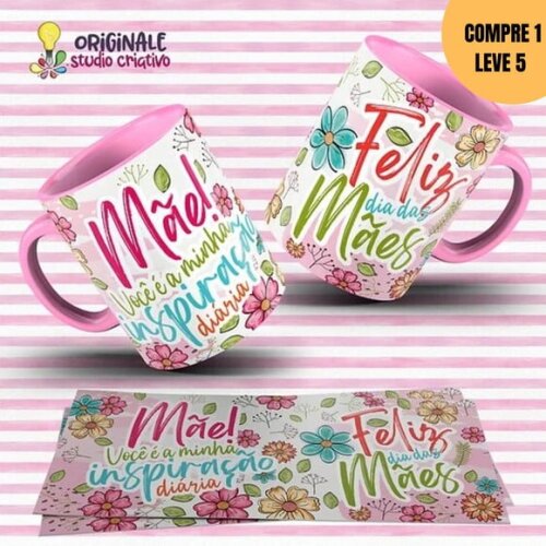 Arquivo Digital Flor de Mãe Arte para Caneca -3191