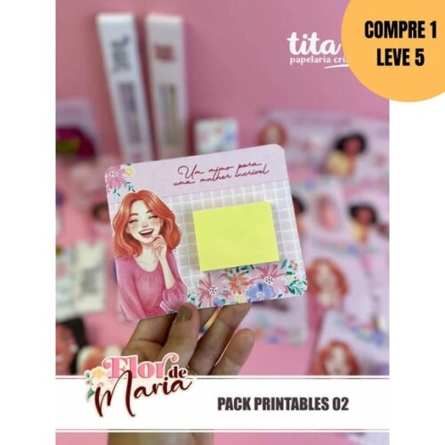 Arquivo Digital Flor de Maria Pack Printables 02 - 6295