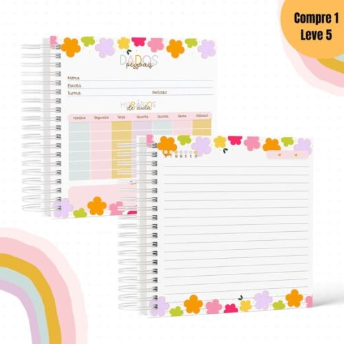 Arquivo Digital Floral 2 Kit Escolar 2025 -764