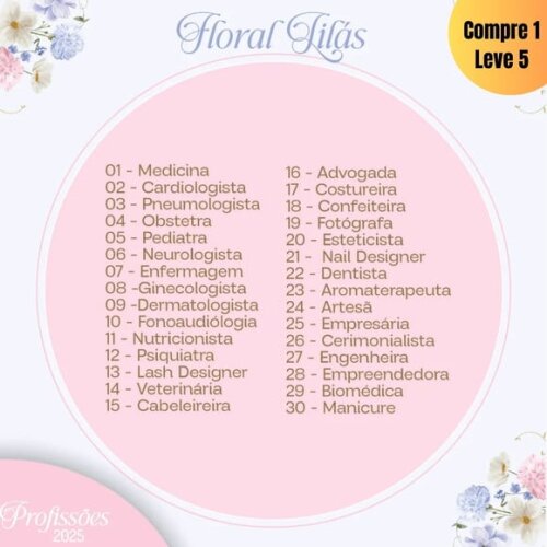 Arquivo Digital Floral Lilás Profissões 2025 -278