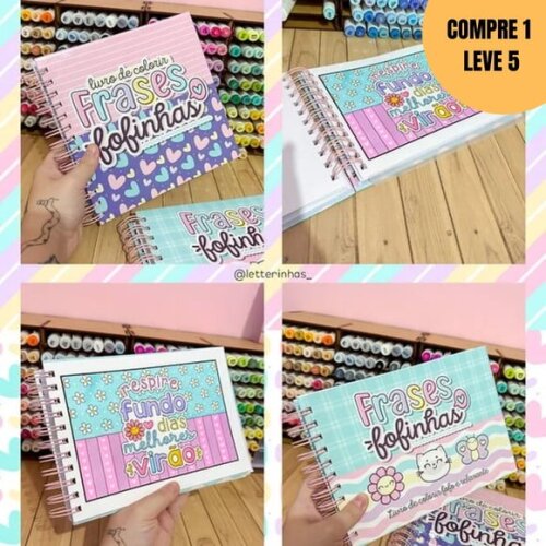 Arquivo Digital Frases Fofinhas Livro de Colorir -2295