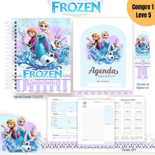 Arquivo Digital Frozen Kit Escolar 2025 -991