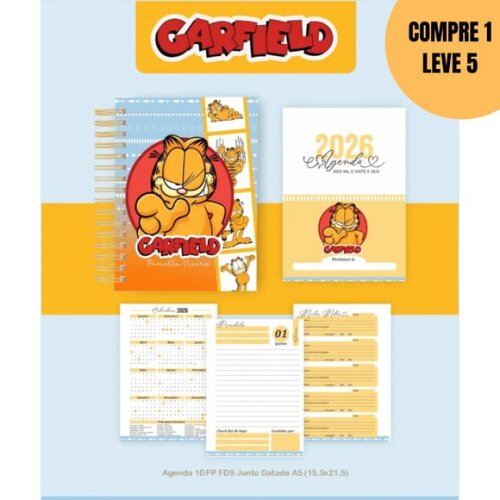 Arquivo Digital Garfield Agendas e Planners 2026 -5656