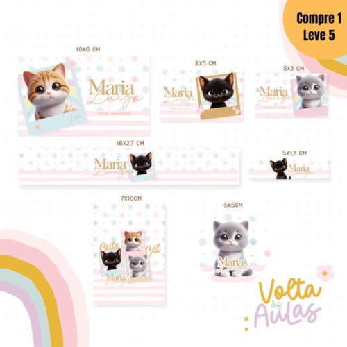 Arquivo Digital Gato Kit Escolar 2025 -760