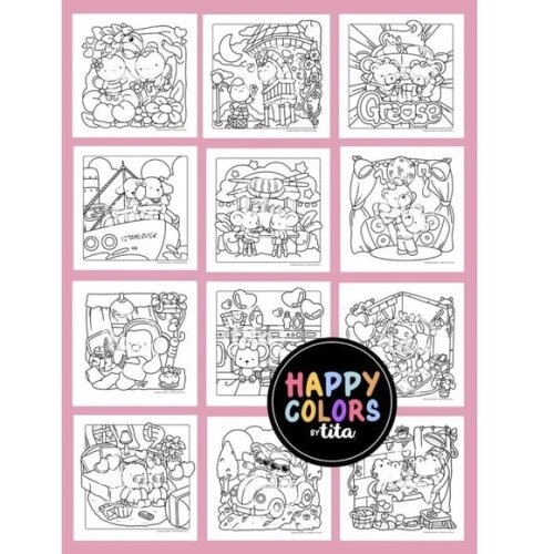 Arquivo Digital Happy Colors Combo Love Is In The Air -3607