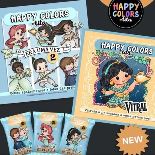 Arquivo Digital Happy Colors Vol 19 e 20 Princesas 2.0 -4807