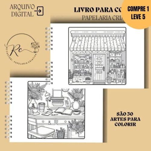 Arquivo Digital Jardim Encantado Livros de Colorir -4091