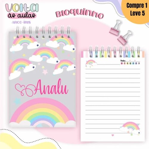 Arquivo Digital Kit Arco Íris Volta às Aulas -859