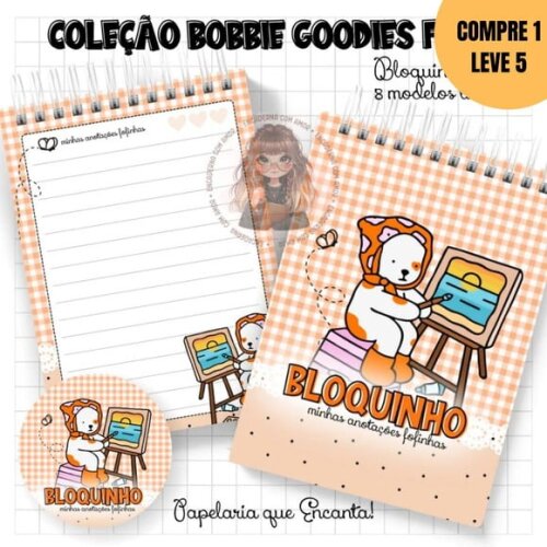 Arquivo Digital Kit Bloquinhos Bobbie Goodies -4571