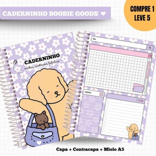 Arquivo Digital Kit Cadernos Bobbie Goodies -4570