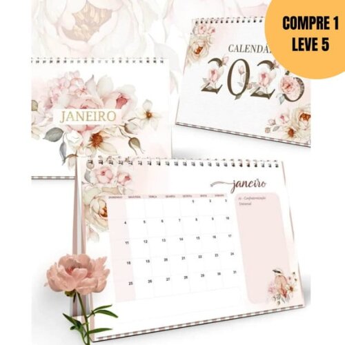 Arquivo Digital Kit Calendários 2026 de Mesa A5 e A6 -6178