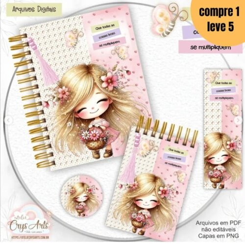 Arquivo Digital Kit Coisas Boas Encadernação -1421
