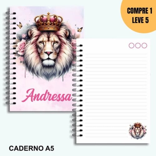 Arquivo Digital Kit Leão com Rosas Encadernação -1783