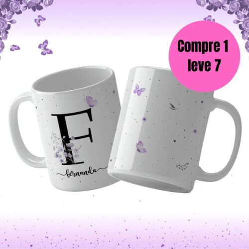 Arquivo Digital Kit Letras Arte para Canecas -6543