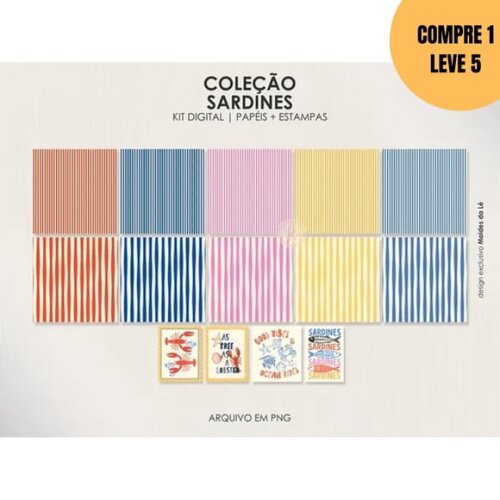 Arquivo Digital Kit Sardines Capas + Divisórias -6139