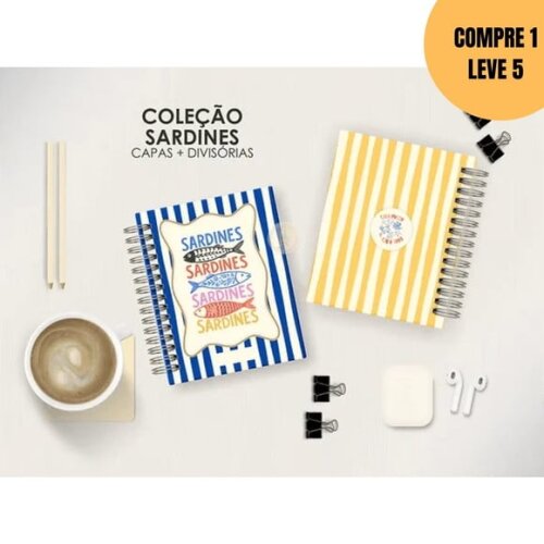 Arquivo Digital Kit Sardines Capas + Divisórias -6139
