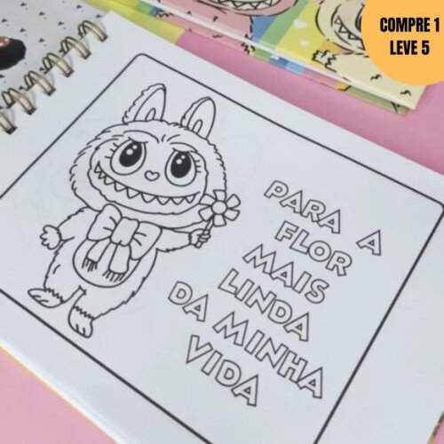 Arquivo Digital Labubu Livro de Colorir -3849