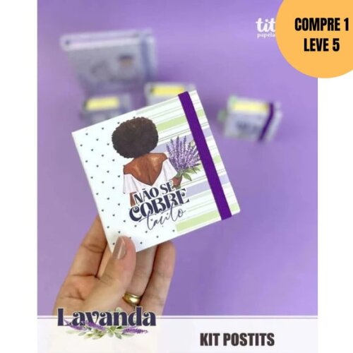 Arquivo Digital Lavanda Kit Postits -6069
