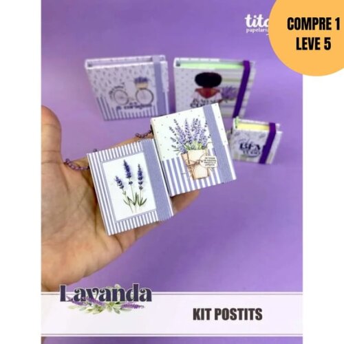 Arquivo Digital Lavanda Kit Postits -6069
