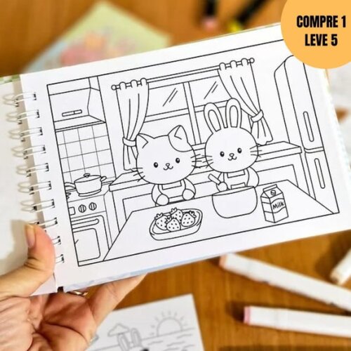 Arquivo Digital Livro de Colorir 24 Desenhos -4478