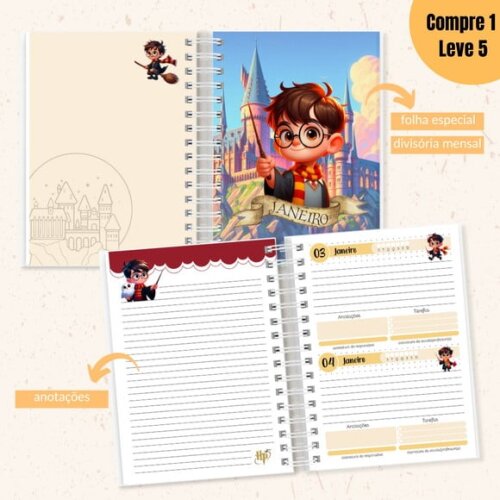 Arquivo Digital Love Harry Potter Kit Escolar 2025 -1094