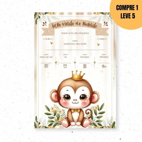 Arquivo Digital Macaco Livro do Bebê -2249