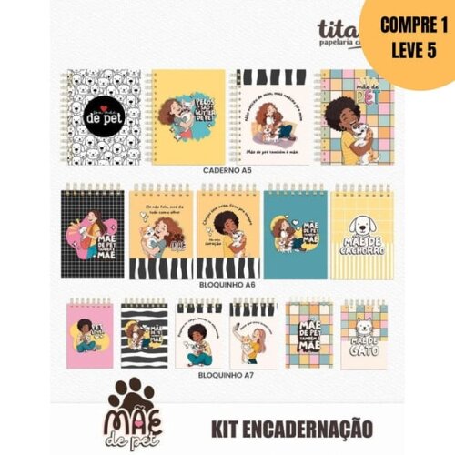Arquivo Digital Mãe de Pet Ilustrações + Encadernação -2852