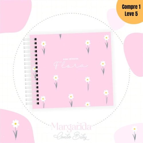 Arquivo Digital Margaridas 2 Kit Livro do Bebê -619