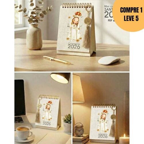 Arquivo Digital Mini Calendário de Mesa A6 Santinhos pdf