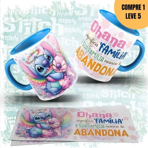 Arquivo Digital Mini Pack Stitch Ohana Sublimação -1467