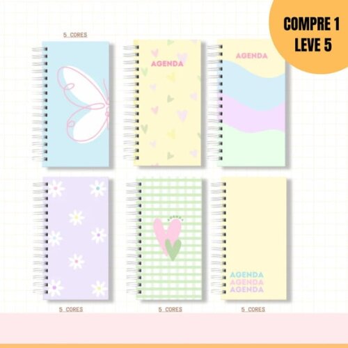Arquivo Digital Miolo Agenda Não Datada Slim -1800