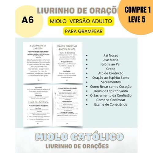 Arquivo Digital Miolo Livrinho de Orações Adulto -4623