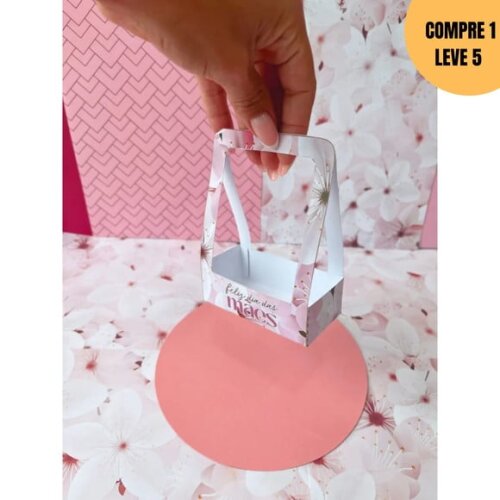 Arquivo Digital Molde Sacolinha Aberta Dia das Mães -3189