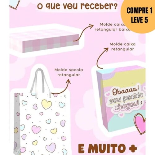 Arquivo Digital Moldes Caixinhas Editáveis no Canva -4868