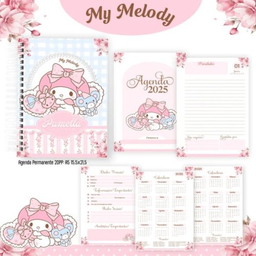 Arquivo Digital My Melody Capas e Miolos 2025 -160
