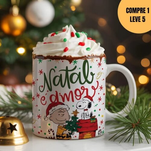 Arquivo Digital Natalina Snoopy Artes Caneca -5887