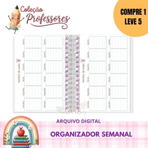 Arquivo Digital Organizador Semanal Professores -4904