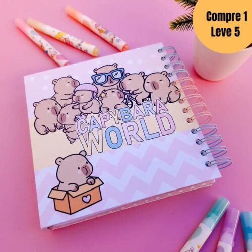 Arquivo Digital Pac de Colorir Capybara World -5208