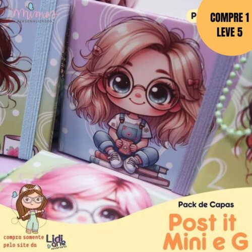 Arquivo Digital Pack Capas Post It Mini e G -5893