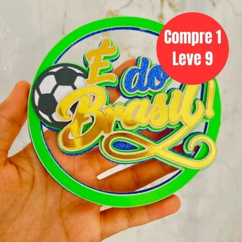 Arquivo Digital Pack Copa do Mundo 14 Topos de Bolo -6987